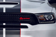 Dodge Illuminated LED Radiator Grille Emblems and Badges with Mopar (type 2) logo Dodge Led emblems decoinfabric