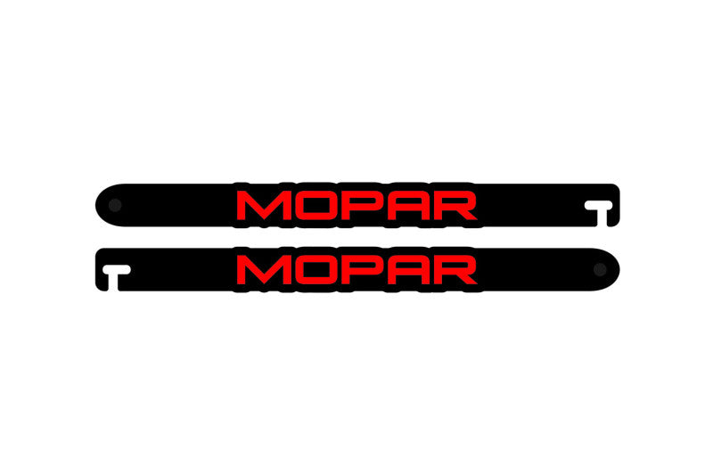 Custom Car Show Door Props Mopar (type 1) Logo Stainless Steel