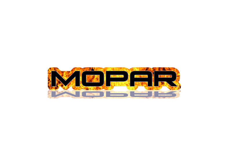 Chrysler Radiator grille emblem with Mopar Fire logo