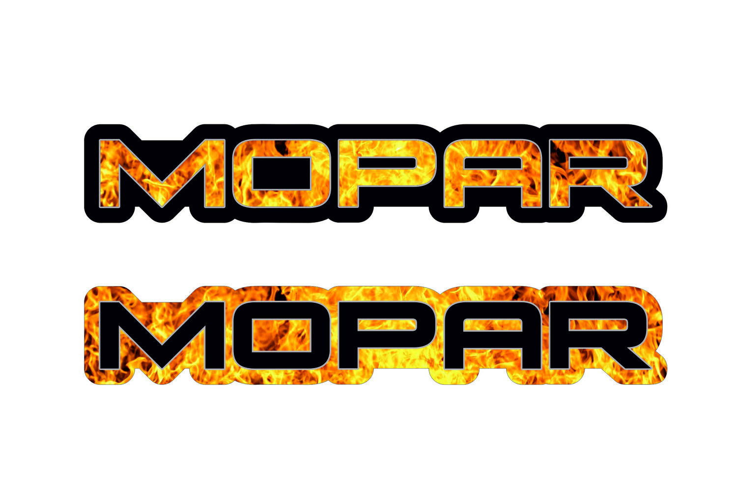 Jeep tailgate trunk rear emblem with Mopar Fire logo