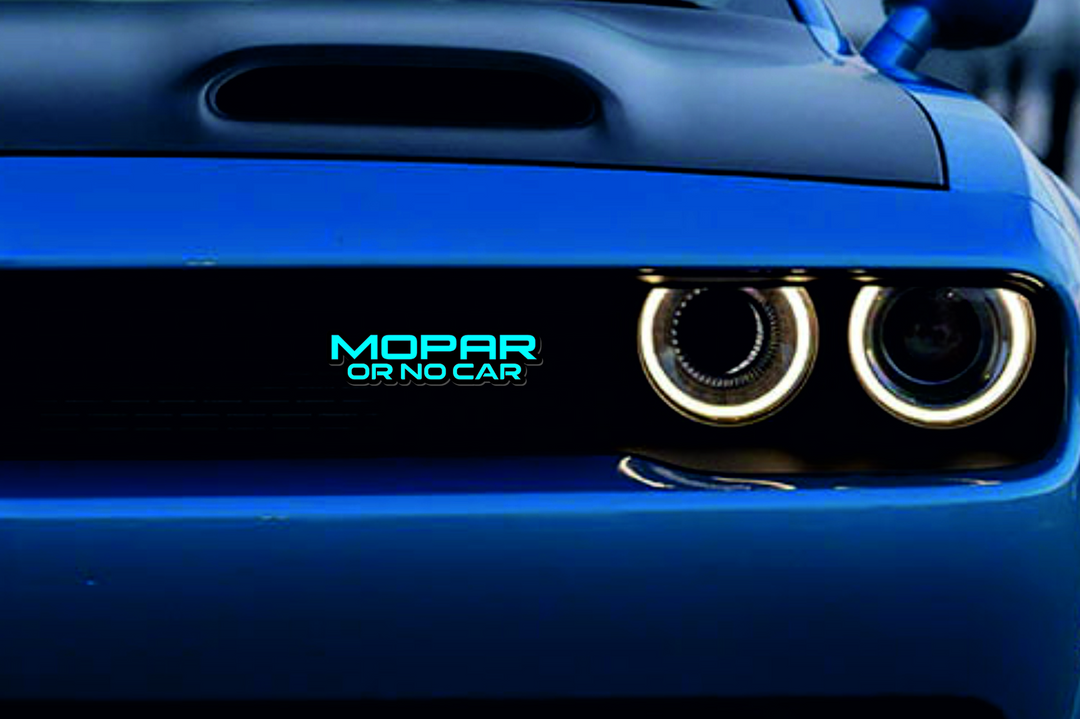 Dodge Emblem & Badge Set - Grille and Tailgate Mopar or No Car logo Dodge emblems decoinfabric LIGHT BLUE