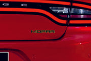 Chrysler tailgate trunk rear 3D emblem with Mopar logo (type MIXT) Var. 1