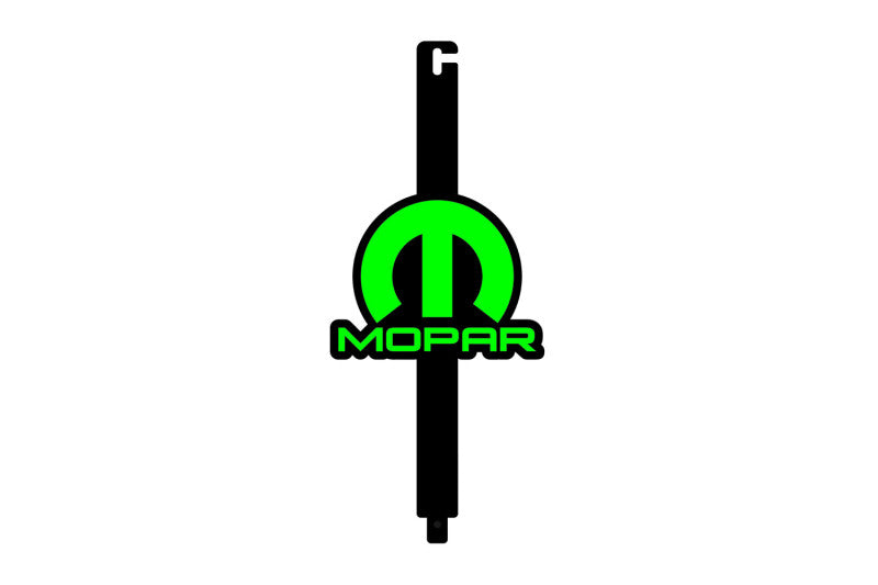 Car Show Stainless Steel Hood Prop with Mopar (type 2) Logo