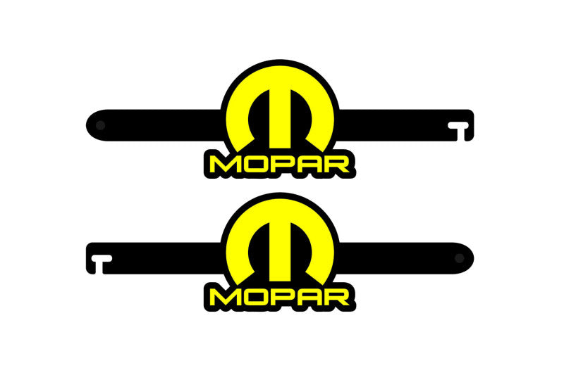 Custom Car Show Door Props Mopar (type 2) Logo Stainless Steel