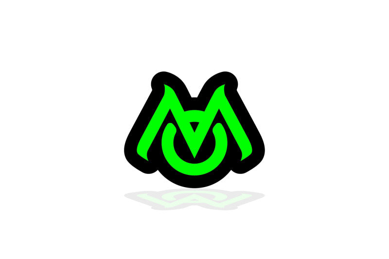 Dodge Illuminated LED Radiator Grille Emblems and Badges with Mopar (type 3) logo Dodge Led emblems decoinfabric