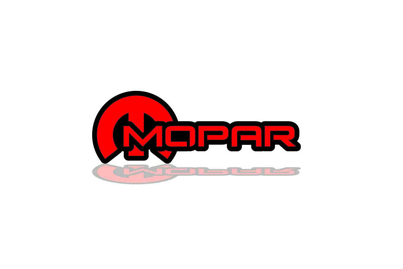 Chrysler tailgate trunk rear emblem with MOPAR logo (Type 22)