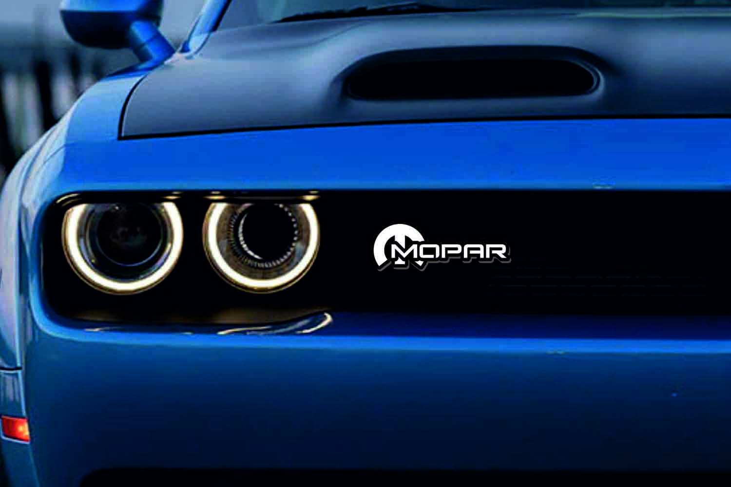 DODGE Radiator grille emblem with Mopar logo (type 23)