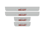 Dodge Charger 2011+ Door Sill Led Plate With MOPAR BEAST Logo (Type 2) Dodge Led Door Sills opdesign