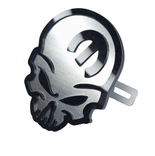 DODGE Stainless Steel Radiator grille emblem with Mopar Skull logo - decoinfabric
