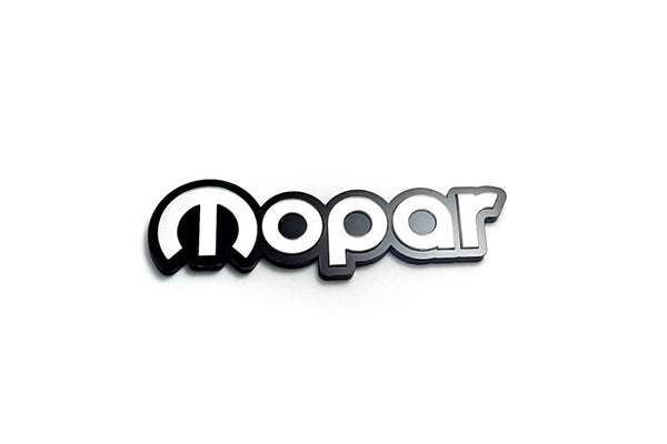Chrysler tailgate trunk rear emblem with MOPAR logo (Type 2)