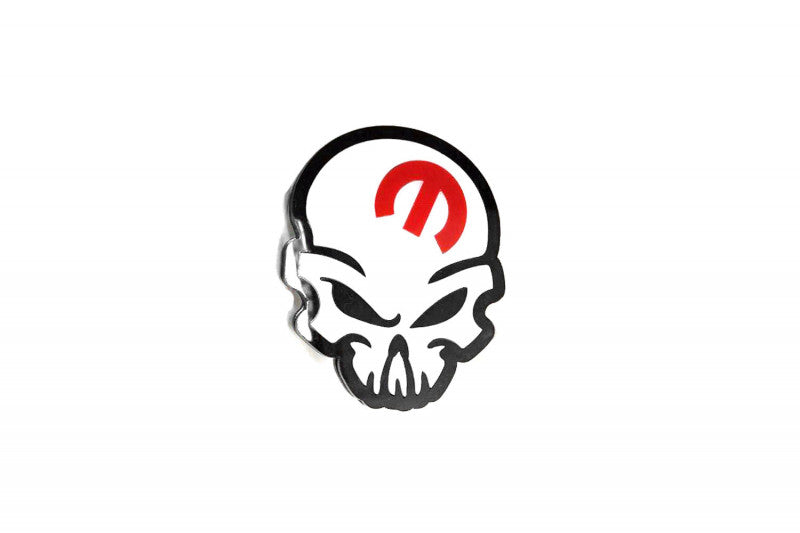 Chrysler Radiator grille emblem with Mopar Skull logo Chrysler emblems decoinfabric