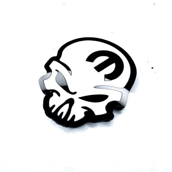 Chrysler Radiator grille emblem with Mopar Skull logo (Type 3) Chrysler emblems decoinfabric