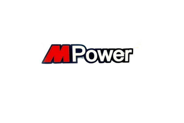 BMW tailgate trunk rear emblem with M Power logo (type 2)