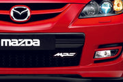 Mazda Illuminated LED Radiator Grille Emblems and Badges with MPS logo Mazda Led Emblems decoinfabric