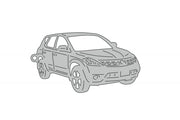 Car Keychain for Nissan Murano I 2002-2008 (type 3D) Keychains opdesign