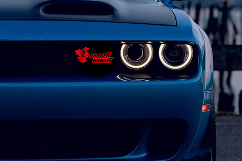 Dodge Emblem & Badges set with murdeR horneT logo (Type 2) Dodge emblems decoinfabric