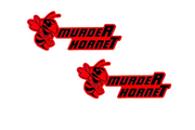 DODGE emblem for fenders with murdeR horneT Pack logo (type 2) Dodge emblems decoinfabric