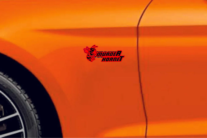 Dodge Emblem & Badges set with murdeR horneT logo (Type 2) Dodge emblems decoinfabric