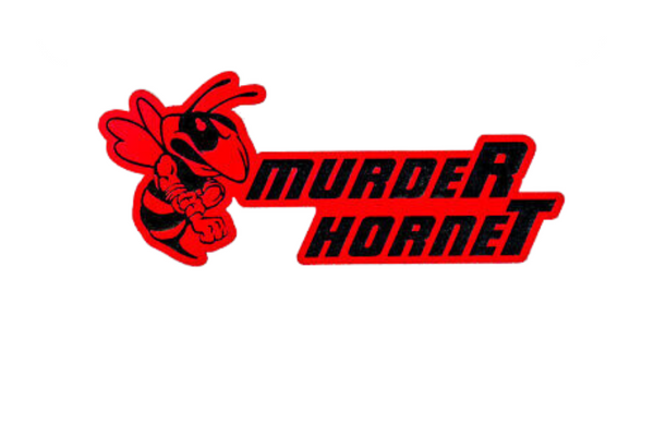 Dodge tailgate trunk rear emblem with murdeR horneT logo (type 2)
