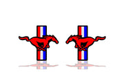 Ford Mustang emblem for fenders with Mustang Horse logo (type 2) Ford emblems decoinfabric