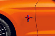 Ford Mustang emblem for fenders with Mustang Horse logo (type 2) Ford emblems decoinfabric