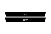 Ford Mustang VI 2015-2023 Led Door Sill Pro With Logo GT (Premium Painting) Ford Led Door Sills PRO opdesign