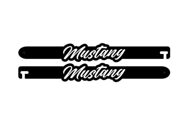 Custom Car Show Door Props Mustang (type 1) Logo Stainless Steel
