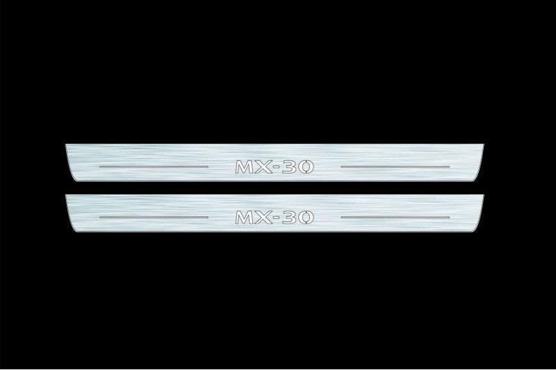 Mazda MX-30 2020+ Led Door Sills With Logo MX-30 Mazda Led Door Sills opdesign