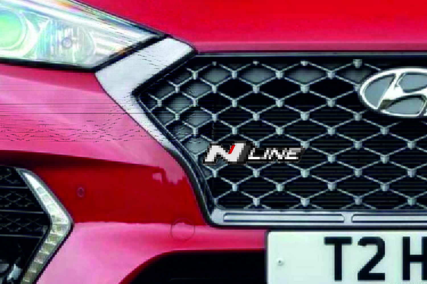 Radiator grille emblem with N-Line logo (type 2)
