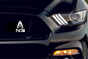 Mass Effect Radiator grille emblem with Systems Alliance logo Custom design emblems decoinfabric