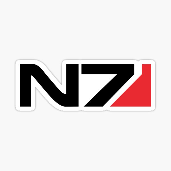 Mass Effect Radiator grille emblem with N7 logo Custom design emblems decoinfabric