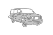 Car Keychain for Nissan NV 2011+ (type 3D) Keychains opdesign