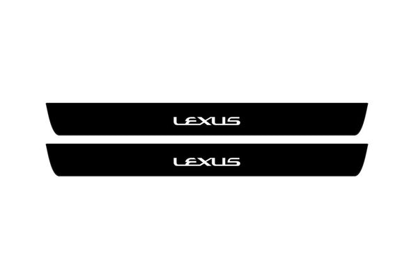 Lexus NX I 2014-2021 Led Door Sill Pro With Logo Lexus (Premium Painting)