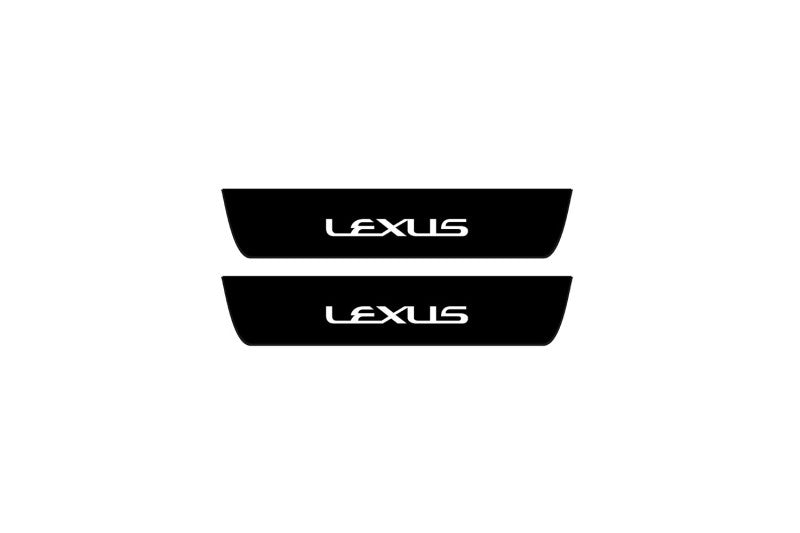 Lexus NX I 2014-2021 Led Door Sill Pro With Logo Lexus (Premium Painting)