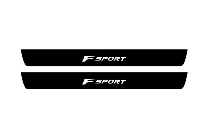 Lexus NX I 2014-2021 Led Door Sill Pro With Logo F Sport (Premium Painting) Lexus Led Door Sills PRO opdesign