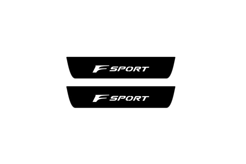 Lexus NX I 2014-2021 Led Door Sill Pro With Logo F Sport (Premium Painting) Lexus Led Door Sills PRO opdesign