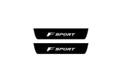 Lexus NX I 2014-2021 Led Door Sill Pro With Logo F Sport (Premium Painting) Lexus Led Door Sills PRO opdesign