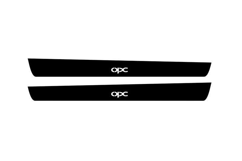 Opel Insignia I 2008-2017 Led Door Sill Pro With Logo OPC (Premium Painting) Opel Led Door Sills PRO opdesign