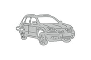 Car Keychain for Mitsubishi Outlander I 2003-2007 (type 3D) Keychains opdesign
