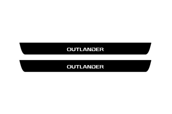 Mitsubishi Outlander III 2012-2021 Led Door Sill Pro With Logo Outlander (Premium Painting)