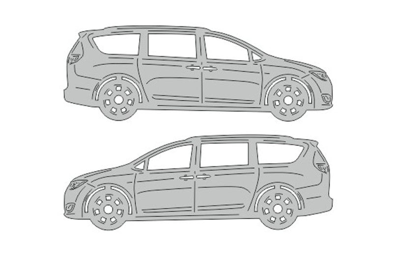 Chrysler Pacifica (2017+) Floor Mat Emblem Set – Stainless Steel Badges Car Mats Badges Decoin