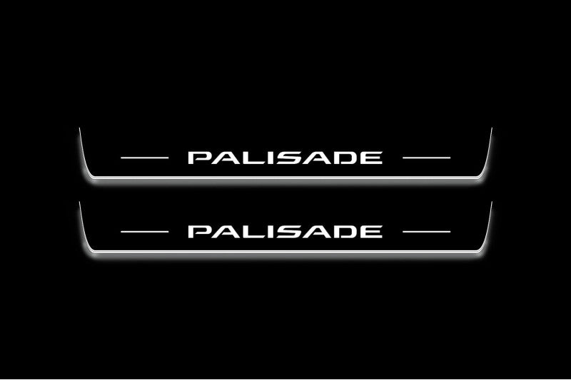 Hyundai Palisade 2020+ LED Door Sills PRO With Logo Palisade