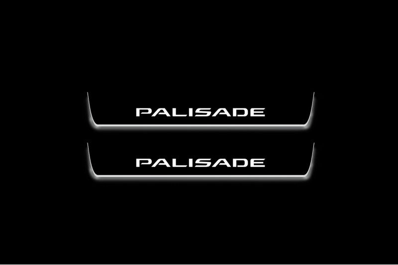 Hyundai Palisade 2020+ LED Door Sills PRO With Logo Palisade