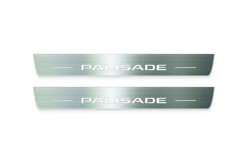 Hyundai Palisade 2020+ LED Door Sills PRO With Logo Palisade