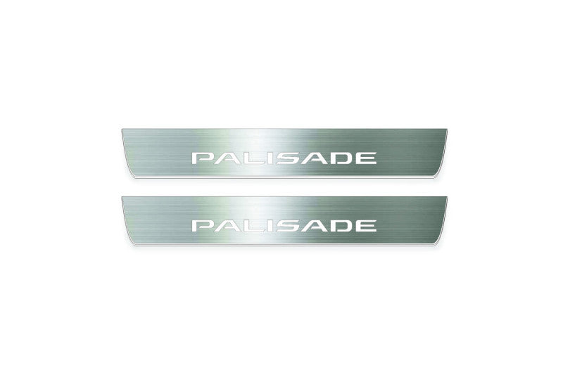 Hyundai Palisade 2020+ LED Door Sills PRO With Logo Palisade