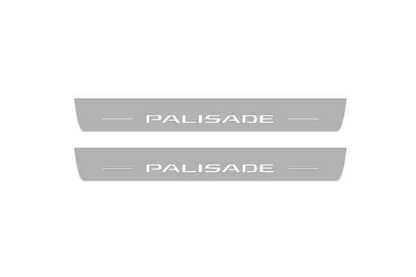 Hyundai Palisade 2020+ LED Door Sills PRO With Logo Palisade