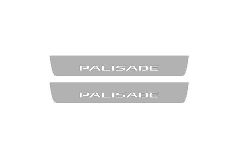 Hyundai Palisade 2020+ LED Door Sills PRO With Logo Palisade