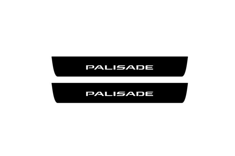 Hyundai Palisade 2020+ Led Door Sill Pro With Logo Palisade (Premium Painting)