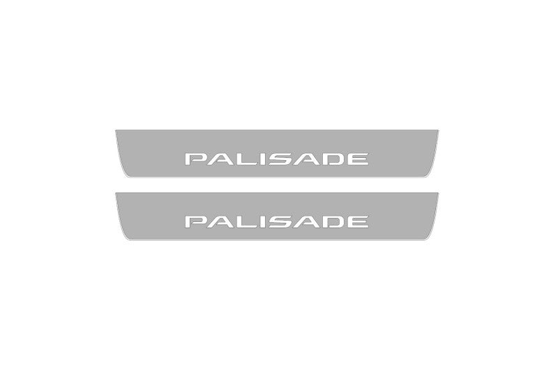 Hyundai Palisade 2020+ LED Door Sills PRO With Logo Palisade Hyundai Led Door Sills opdesign