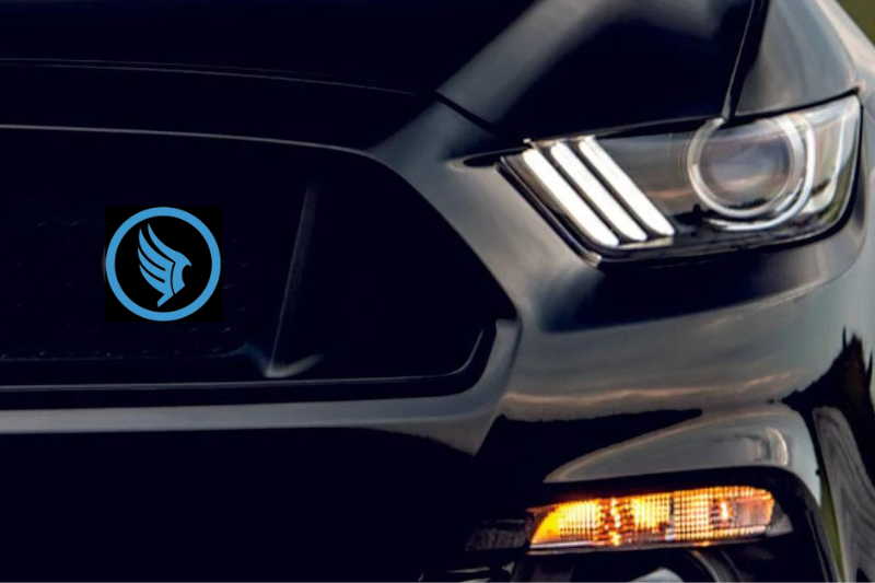 Mass Effect Radiator grille emblem with Mass Effect PARAGON logo Custom design emblems decoinfabric